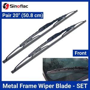 20 Zoll Auto Wischerblätter - Metallrahmen Universal Scheibenwischer Paar - Bild 1 von 6