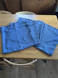 40x8; Mainstays Blue Curtain Panels Set of 4 Light Filtering - Picture 1 of 5