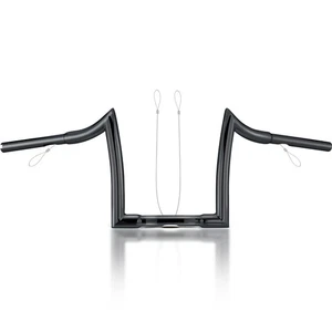 10" Ape Hanger 1-1/4" Meathook Handlebar for Harley Road King Glide FLHR - Picture 1 of 7