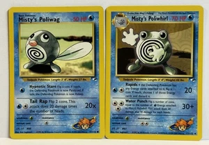 Pokemon TCG Misty’s Poliwhirl 53/132 & Poliwag 87/132 - Picture 1 of 2