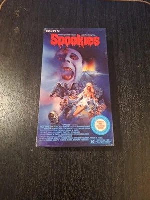 RARE Sealed SPOOKIES Sony VHS Horror SFX Halloween 1985 1988 - Image 1 of 4