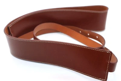 Cinturón Zara Mujer Cuero Faja Ancha Corsé Hebilla Dorada Marrón Talla 80 Hecho en España Foto 1 de 4