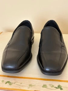 ZAPATOS DE CUERO DE DISEÑO FINO ECCO PARA HOMBRE (CUERO NEGRO NUEVO 9.5) - Imagen 1 de 5