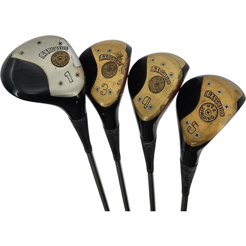 Paquete de palos de golf de madera de calle Spalding Executive Driver 3 4 y 5 agarre original diestro Foto 1 de 4