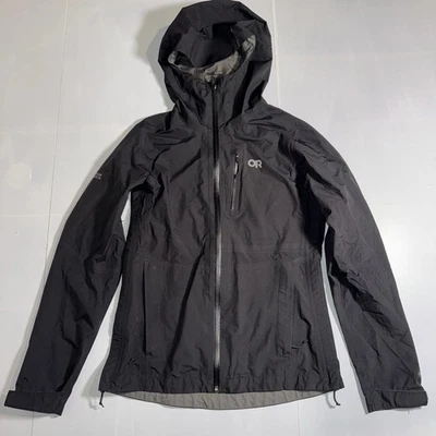 Chaqueta impermeable para mujer Outdoor Research Aspire II XS negra senderismo Gorpcore Foto 1 de 4