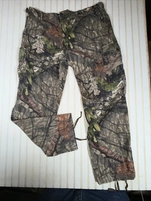Cabela’s Camo Cargo Pants Men’s Size 40 Regular Polyester Cotton Blend Mossy Oak - Image 1 of 4