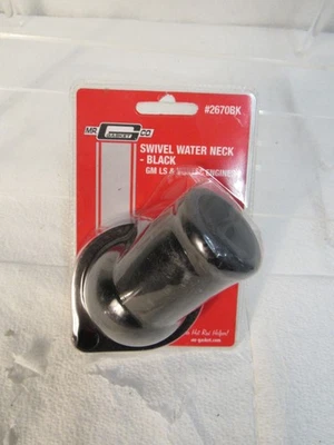 Mr Gasket 2670BK Cuello de Agua Giratorio 97 Up Negro GM LS y Motores Vortec Foto 1 de 3
