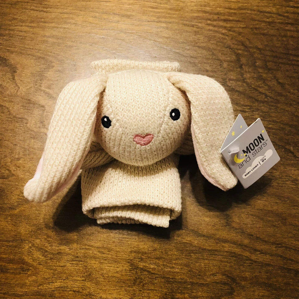 Lovey Plush Beige Knit Bunny Rabbit Security Blanket Walgreens