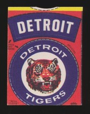 1970-1971 Fleer "Official" MLB Cloth Patch Stickers -DETROIT TIGERS (Logo)