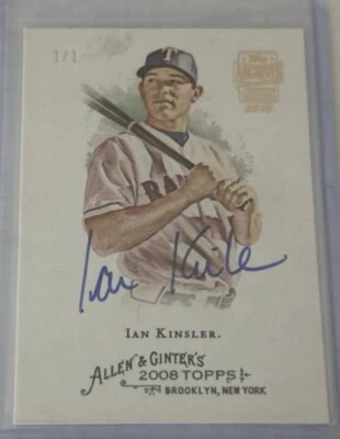 Topps Archives 2019 firma 1/1 Ian Kinsler (para comercio en Veriswap)  Foto 1 de 2