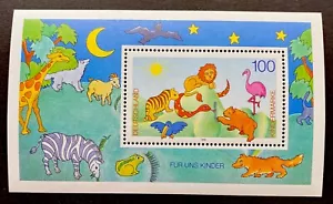 Germany 1995 #1908 For the Children Stamp Souvenir Sheet MNH XF Cartoon Animals - Picture 1 of 1