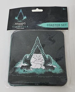Assassins Creed Coaster Set *SEALED* Valhalla Ubisoft Video Game Merchandise - Picture 1 of 5