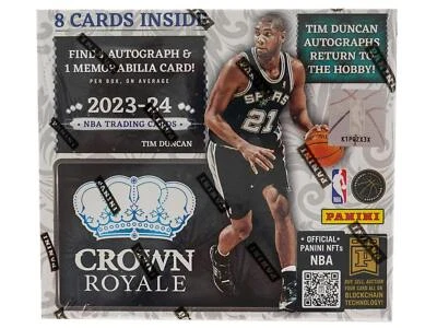 2023/24 Panini Crown Royale NBA Hobby Box–Victor Wembanyama Rookie Cards Sealed - Image 1 of 4