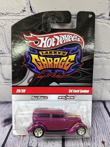 Hot Wheels Larry's Garage '34 Ford Limousine lila echte Fahrer Jagd signiert - Bild 1 von 4