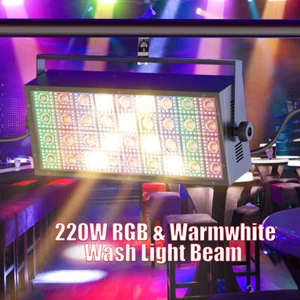 Luz estroboscópica 220W LED RGBW para lavadora de pared DMX DJ efecto de iluminación de escenario de fiesta - Imagen 1 de 12