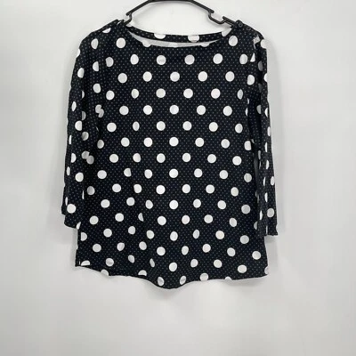 CHARTER CLUB Women Stretch Comfy Supima Cotton Tunic Multicolor Polka Dot L - Image 1 of 4