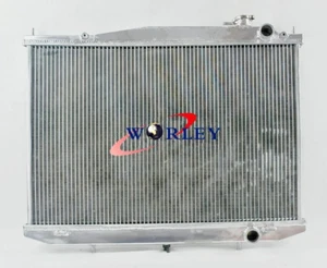 2Rows Aluminum Radiator For Nissan Navara D22 3.0 TD 3.3L V6 Petrol 1997-2005 MT - Picture 1 of 4