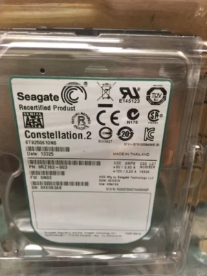NEW ST9250610NS Seagate Constellation 2 (SATA) HD 2.5" 250GB 7200rpm 9RZ162-003 - Image 1 of 3