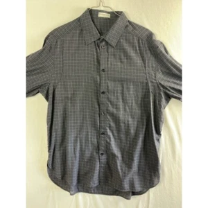 Balenciaga Button Up Men's Large Long Sleeve Plaid - Picture 1 of 9