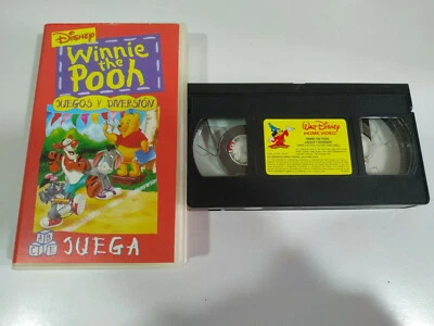Winnie The Pooh Games And Fun Walt Disney - VHS Tape Spanish - 2T - Image 1 of 3