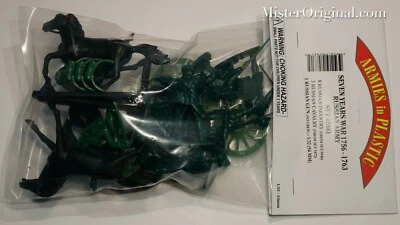 Armies in Plastic 7 Years War Russian Army Artillery Cavalry #5881 1/32 Scale - Image 1 of 3