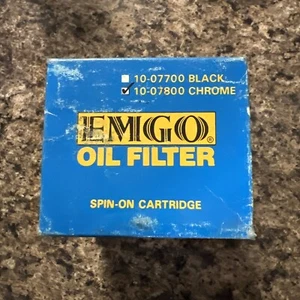 Emgo - 10-07800 - Oil Filter, Spin On - Chrome - Picture 1 of 6