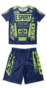 ๐ 2 PIECE SET ESX360 Boys Size 18 Youth Gaming Jersey T- Shirt + Shorts - Picture 1 of 11