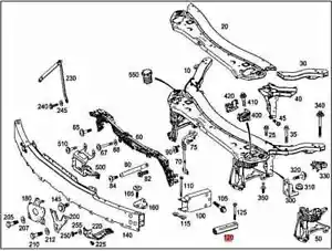 Mercedes Benz Right Absorber A2136200400 - Picture 1 of 2
