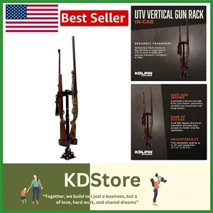 Vertical In-Cab UTV Gun Rack - Secure Adjustable Mount for Easy Firearm Access - Bild 1 von 9