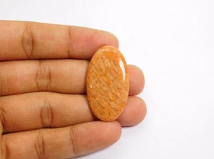 Amazing 100% Natural Pink Amazonite Cabochon Loose Gemstone 34 Cts. ME-7389 - Picture 1 of 3