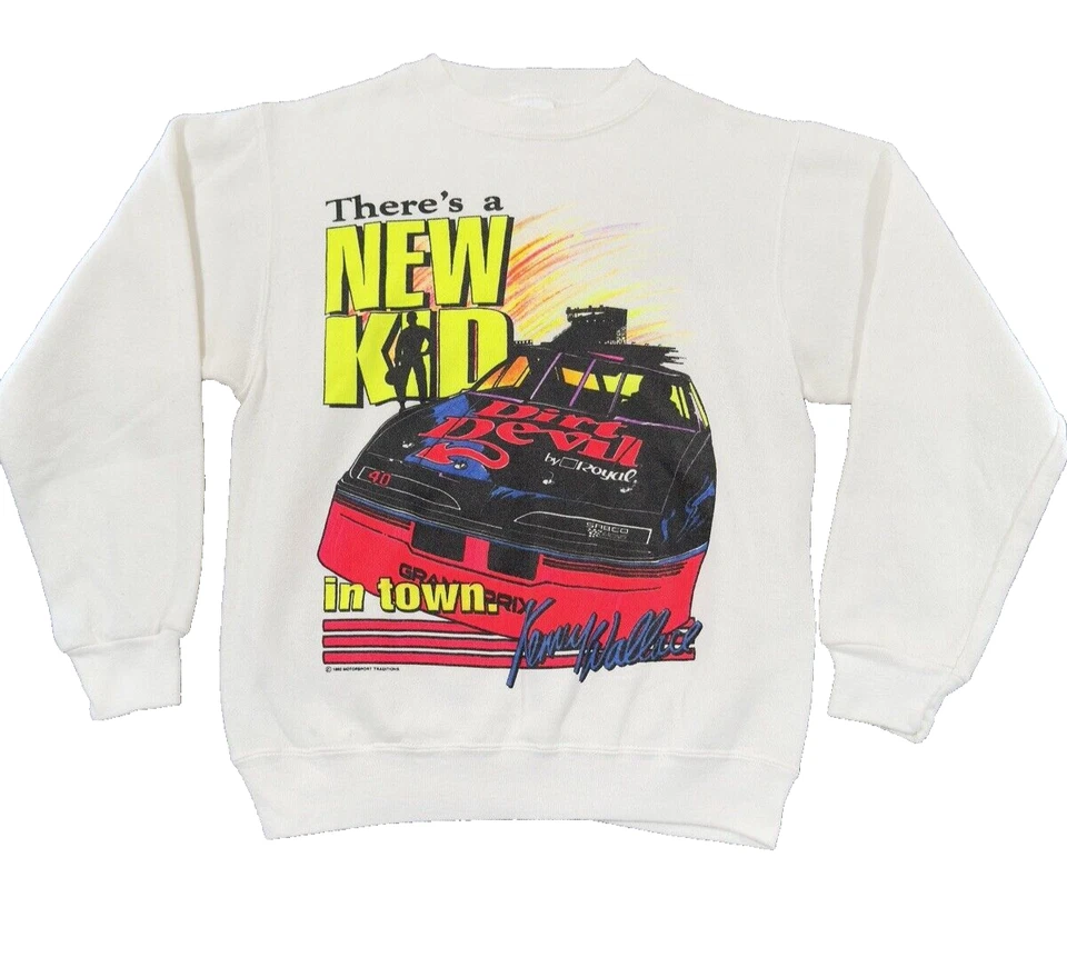 Винтажная толстовка Kenny Wallace Dirt Devil Grand Prix размер S новая детская в городе - Изображение 1 из 4
