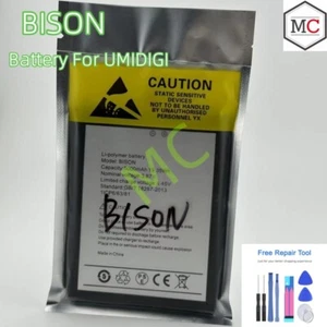  Replacement Battery for UMIDIGI BISON Smart Cell Phone 5000MAH TOOLS - Afbeelding 1 van 5