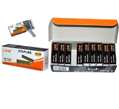 LINQ PUNTI 10000PZ UNIVERSALI METALLICI PER CUCITRICI A PINZA 6MM Spillatrice 6/4