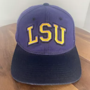 Vintage LSU Tigers Black & Purple Zephyr Wool One Size Embroidered SnapBack Hat - Picture 1 of 10