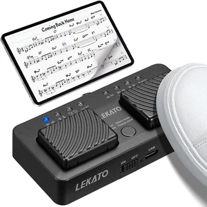 Wireless Page Turner Pedal Buletooth Foot Pedal Music Page Turner Tablets Ipads - Picture 1 of 1