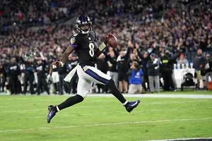 LAMAR JACKSON BALTIMORE RAVENS MVP - NFL SUPERSTAR - 4x6 Glossy Printed Photo - Picture 1 of 1