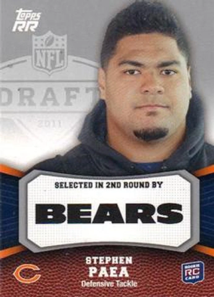 2011 Topps Rising Rookies #118 Stephen Paea RC Chicago Bears - Image 1 of 1