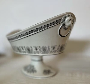 Vtg Mottahedeh Italy Black & White French Toile Criel 14 ½” Centerpiece Bowl - Picture 1 of 9