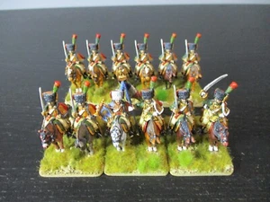 Miniaturas de primera fila cazadores franceses napoleónicos A Cheval x12 bien pintadas - Imagen 1 de 22