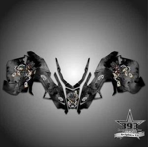 2015-2019 POLARIS AXYS Decal Sticker Wrap Graphics Outlaw Black - Picture 1 of 1