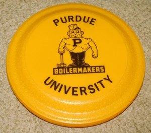 Vintage Advertisement Frisbee PURDUE University BOILERMAKERS 9" - Picture 1 of 3