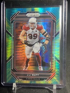 2022 Panini Prizm JJ WATT Hyper Prizm #/175 Cardinals Texans - Picture 1 of 4