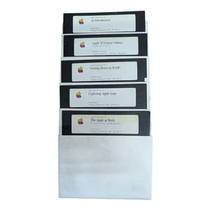 Lote de disquetes de software Apple IIc sistema de introducción básico logotipo trabajo Pascal ProDOS M - Imagen 1 de 10