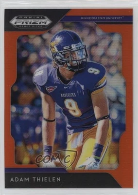 2019 Panini Prizm Draft Orange Prizm Adam Thielen #4 - Image 1 of 2