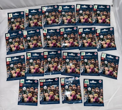 LEGO 71022 HARRY POTTER SERIES 1 COMPLETE SET OF 22X MINIFIGURES SEALED PACKETS - Image 1 of 2