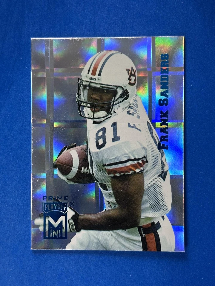 1995 Playoff Prime Minis #198 Frank Sanders Auburn Tigers - Image 1 of 2