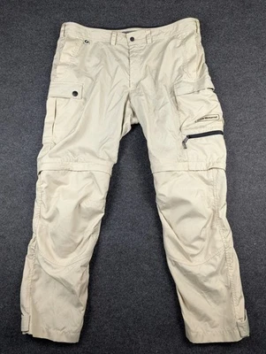 Bmw Motorrad Summer Padded Riding Pants Size 3XL Beige Zip Off Measures 44x32 - Image 1 of 4