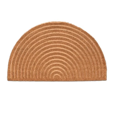 Fußmatte Schmutzfangmatte Fußabtreter Türmatte Kokosmatte Kokosmatte halbrund - Bild 1 von 4
