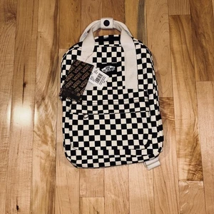 Neu mit Etikett! Vans Mini Rucksack schwarz weiß kariert kariert Schultertasche AUSVERKAUFT! - Bild 1 von 10