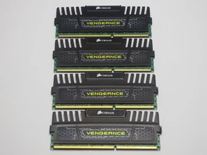 Corsair Vengeance 16GB Kit (4x4GB) PC3-12800 DDR3-1600MHz DIMM, CMZ8GX3M2A1600C9 - Picture 1 of 2